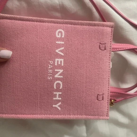 ✨Authentic Givenchy Mini Canvas Tote in Pink✨ - Picture 13 of 16